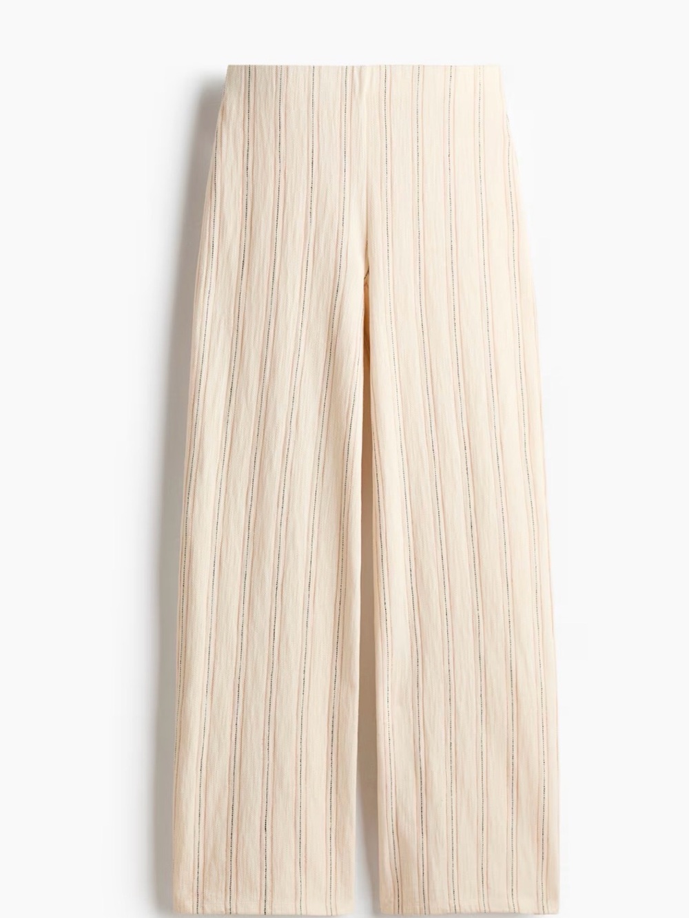 Cream One-Shoulder Wide-Leg Set - Picture 5 of 9